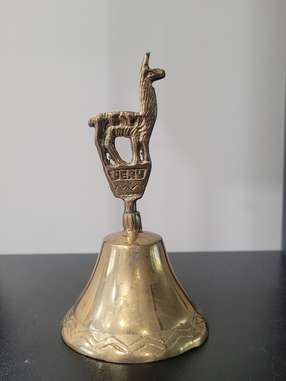 Peruvian bronze Llama shamanic bell